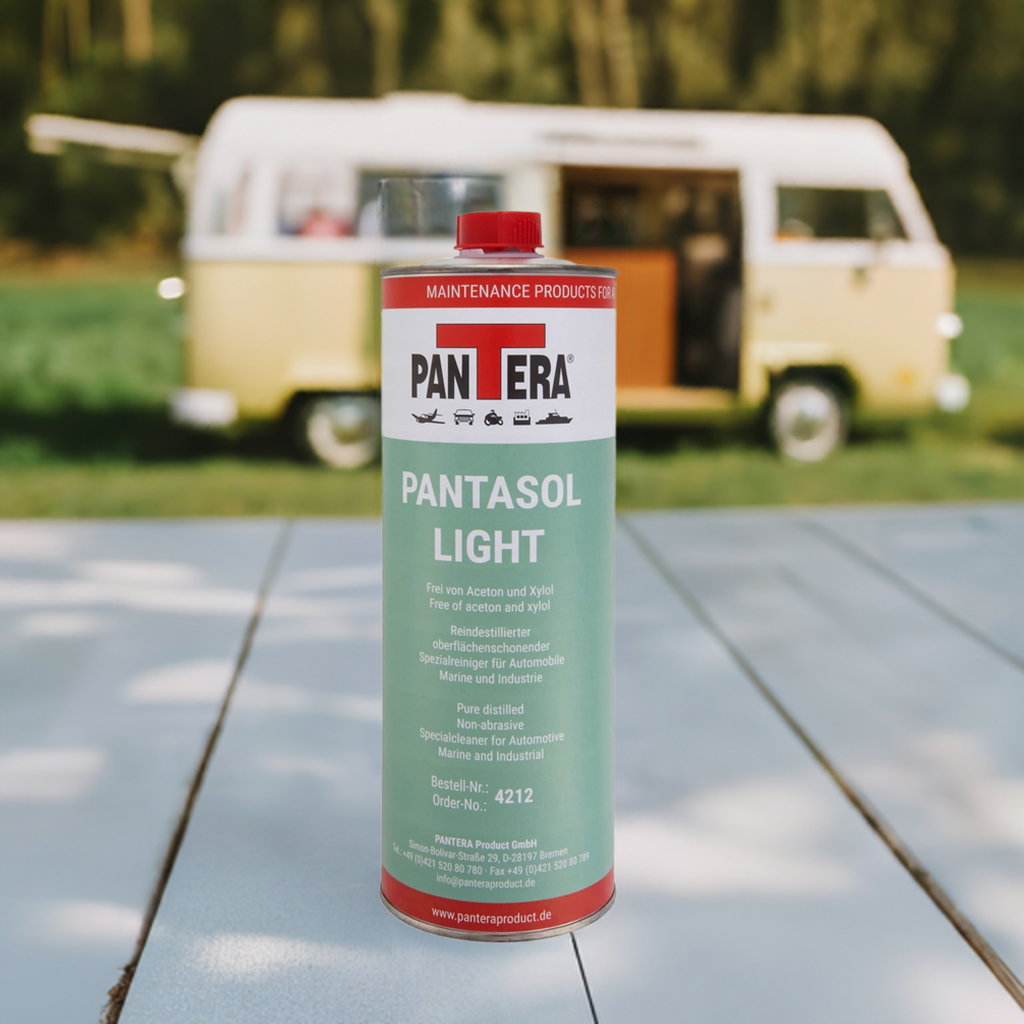 Pantasol light, ein Aceton und ylol freier Reiniger der keinee Lacköberflächen angreift