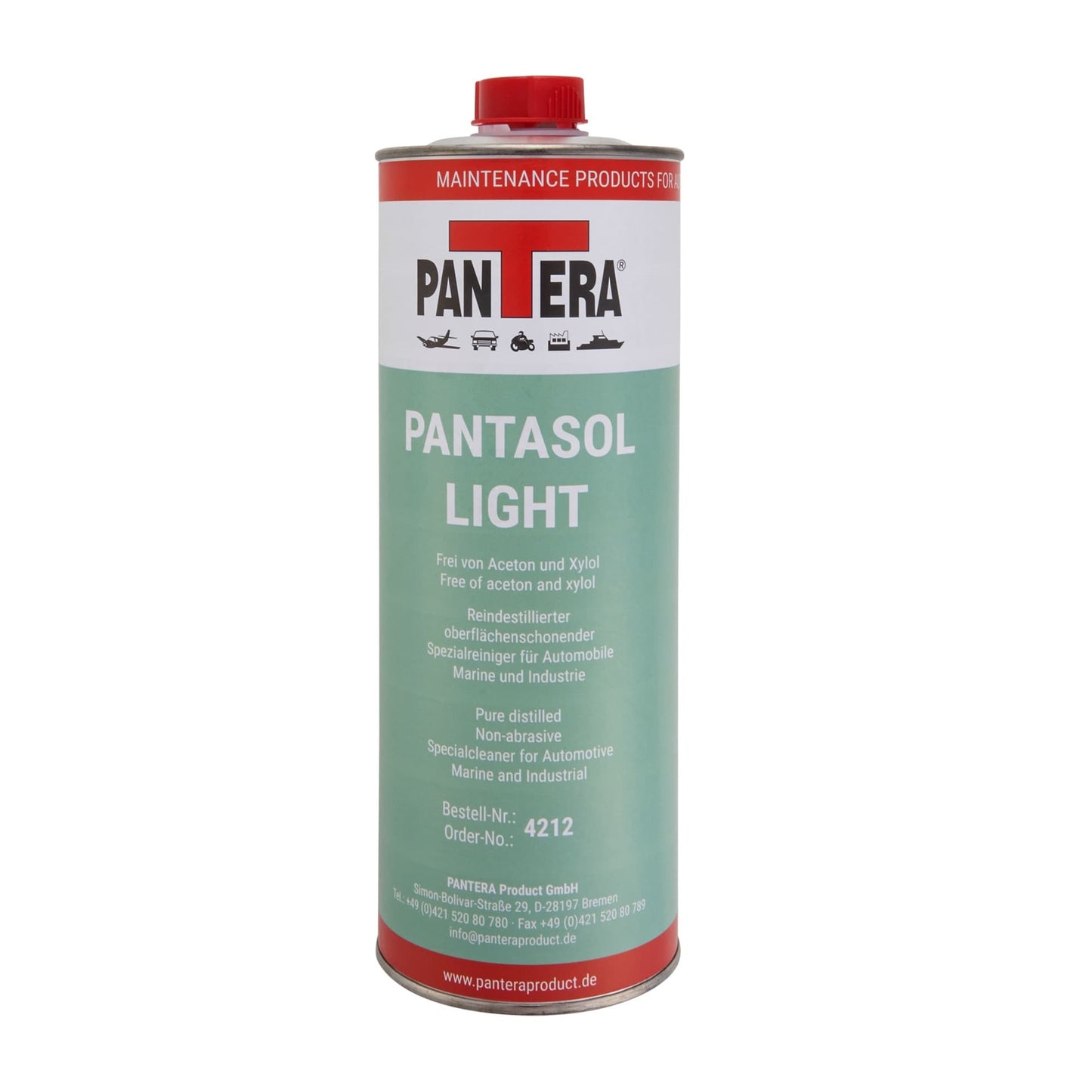 Pantasol light, ein Aceton und ylol freier Reiniger der keinee Lacköberflächen angreift