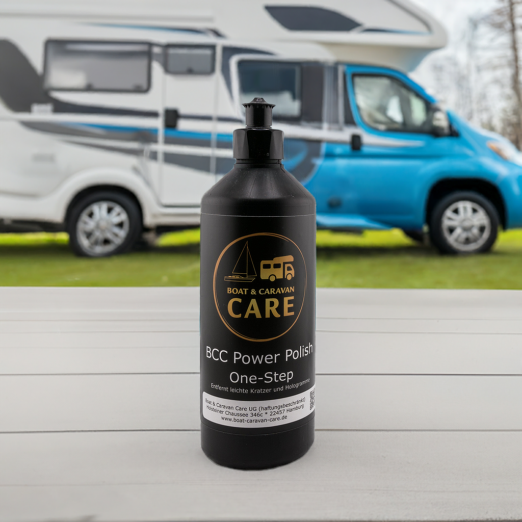 BCC Power Polish One Step vor einem Wohnmobil